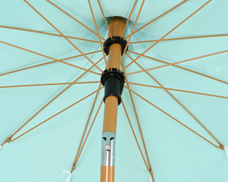 Decoris Parasol | Decoris | Ø 195 x 215 cm (Groen, Rond) 843711 K170105502 - 3