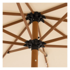 Decoris Parasol | Decoris | Ø 200 x 214 cm (Wit, Polyester, Rond, UPF 30+) 840167 K170105793 - 2