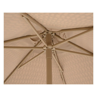 Decoris Parasol | Decoris | Ø 209 x 220 cm (Bruin, Gebreide toplaag, Rond) 843765 K170105800 - 4