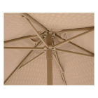 Decoris Parasol | Decoris | Ø 209 x 220 cm (Bruin, Gebreide toplaag, Rond) 843765 K170105800 - 4
