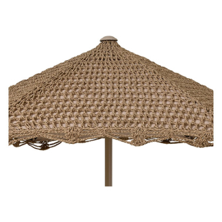Decoris Parasol | Decoris | Ø 209 x 220 cm (Bruin, Gebreide toplaag, Rond) 843765 K170105800 - 3