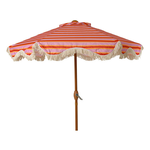 Decoris Parasol | Decoris | Ø 220 x 210 cm (Lila gestreept, Rond) 874557 K170105805 - 1