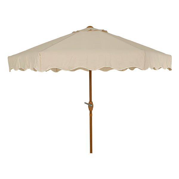 Decoris Parasol | Decoris | Ø 220 x 222 cm (Beige, Polyester, 100% FSC-hout) 806411 K170105786 - 1