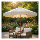 Decoris Parasol | Decoris | Ø 220 x 222 cm (Beige, Polyester, 100% FSC-hout) 806411 K170105786 - 3