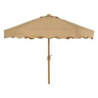 Decoris Parasol | Decoris | Ø 220 x 222 cm (Bruin, Polyester, 100% FSC-hout) 806412 K170105787 - 1