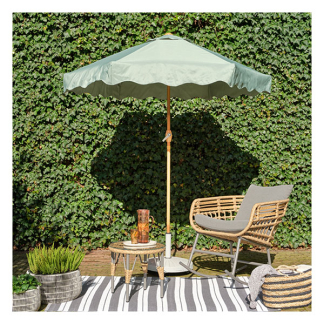 Decoris Parasol | Decoris | Ø 220 x 222 cm (Groen, Polyester, 100% FSC-hout) 806413 K170105788 - 3