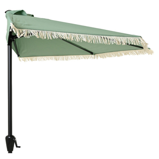 Decoris Parasol | Decoris | 270 x 135 x 235 cm (Groen/Wit, Half) 843530 K170105497 - 1