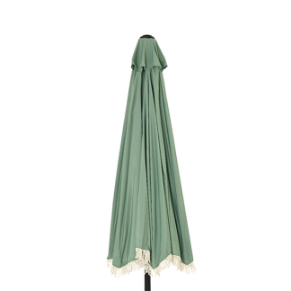 Decoris Parasol | Decoris | 270 x 135 x 235 cm (Groen/Wit, Half) 843530 K170105497 - 3