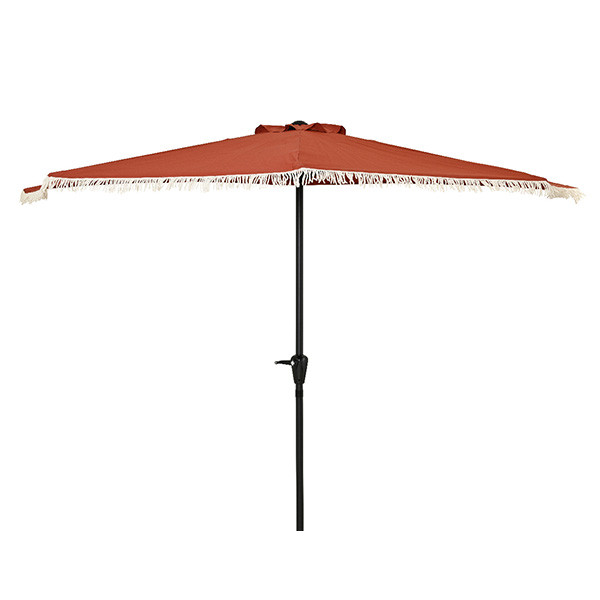 Decoris Parasol | Decoris | 270 x 135 x 235 cm (Oranje/Wit, Half) 843529 K170105496 - 2
