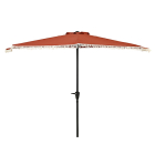 Decoris Parasol | Decoris | 270 x 135 x 235 cm (Oranje/Wit, Half) 843529 K170105496 - 2