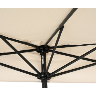 Decoris Parasol | Decoris | 270 x 135 x 235 cm (Wit/blauw, Half) 843527 K170105495 - 4