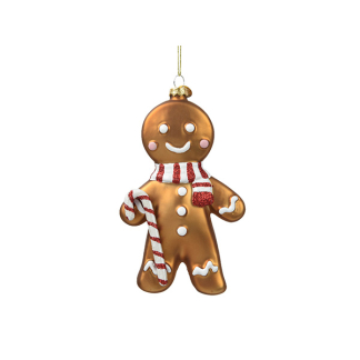 Decoris Peperkoekmannetje kerst ornament | Decoris (Glas) 123468 K151000939