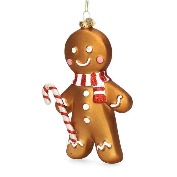 Decoris Peperkoekmannetje kerst ornament | Decoris (Glas) 123468 K151000939 - 1