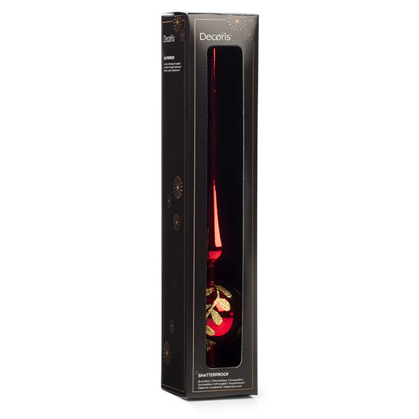 Decoris Piek kerstboom | Decoris (Klassiek, Rood, Gouden glitters) 29914 K151000737 - 2