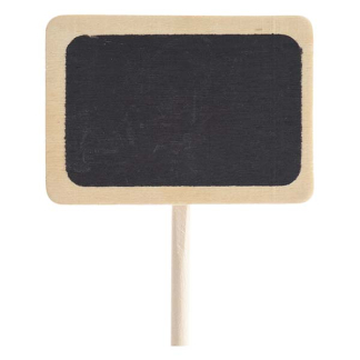 Decoris Plantenlabel | 12 stuks (30 cm, MDF, Naturel) 862420 K170116211 - 2