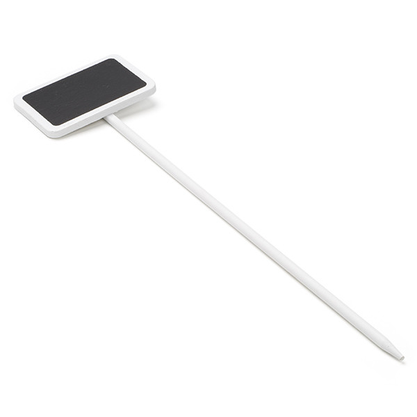 Decoris Plantenlabel | 12 stuks (30 cm, MDF, Wit) 862421 K170116210 - 1