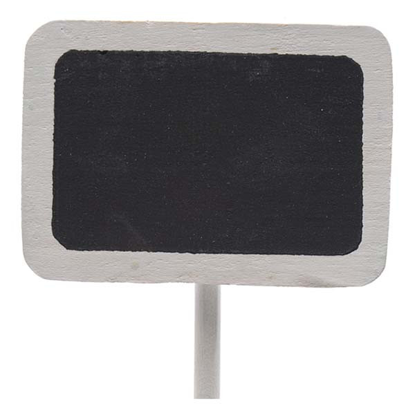 Decoris Plantenlabel | 12 stuks (30 cm, MDF, Wit) 862421 K170116210 - 2