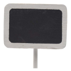 Decoris Plantenlabel | 12 stuks (30 cm, MDF, Wit) 862421 K170116210 - 2