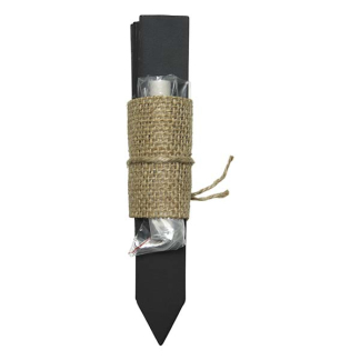 Decoris Plantenlabel | 4 stuks (16.5 cm, Leisteen-look, Incl. krijtje) 861750 K170116209 - 2