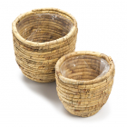 Decoris Plantenmand | Decoris | Ø 28 centimeter | 2 stuks (Waterhyacint, Binnen, Naturel) 838276-2 K170116220 Decoris Plantenmand | Decoris | Ø 28 centimeter | 2 stuks (Waterhyacint, Binnen, Naturel) 838276-2 K170116220