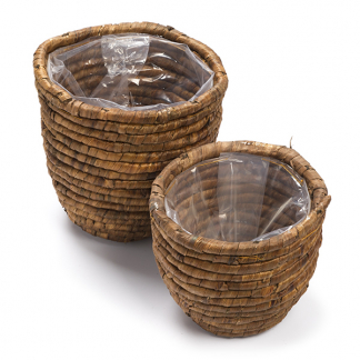 Decoris Plantenmand | Decoris | 2 stuks (Waterhyacint, Binnen, Bruin) 838276 K170116219 - 1