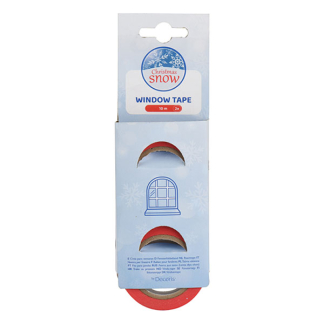 Decoris Raamtape | Decoris | 10 meter | 2 stuks (Binnen/Buiten, Rood, 19 mm) 470802 K151001730 - 2