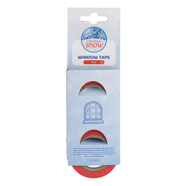 Decoris Raamtape | Decoris | 10 meter (Binnen/Buiten, Rood, 19 mm) 470802 K151001730 - 2