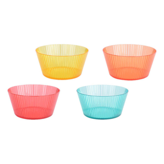 Decoris Schaaltjes | Decoris | Ø 15 cm | 4 stuks (Kunststof, Gekleurd) 874590 K170105722