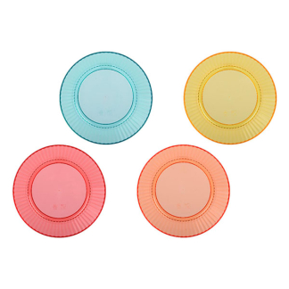 Decoris Schaaltjes | Decoris | Ø 15 cm | 4 stuks (Kunststof, Gekleurd) 874590 K170105722 - 2