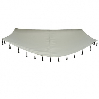 Decoris Schaduwdoek rechthoek | Decoris | 2 x 3 meter (Franjes, Grijs) 842096 K170104790 - 1