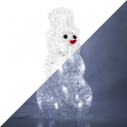 Decoris Sneeuwpop kerst - 24 cm (20 LEDs, Batterijen, Timer, Binnen/Buiten) 491031-3 K151000059 Decoris Sneeuwpop kerst - 24 cm (20 LEDs, Batterijen, Timer, Binnen/Buiten) 491031-3 K151000059