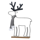 Decoris Tafeldecoratie rendier | Decoris | 28 x 5 x 40 cm (IJzer, Houten basis, Binnen) 707680 K150303180 - 1
