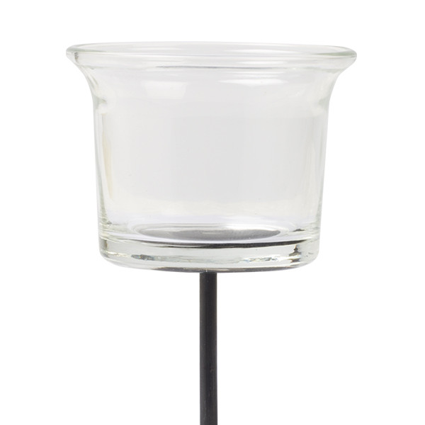 Decoris Theelichthouder | Decoris | Ø 6 x 10 cm (Glas, Steel, Helder) 642860 K151000746 - 1