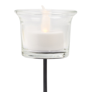 Decoris Theelichthouder | Decoris | Ø 6 x 10 cm (Glas, Steel, Helder) 642860 K151000746 - 2