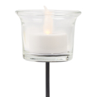 Decoris Theelichthouder | Decoris | Ø 6 x 10 cm (Glas, Steel, Helder) 642860 K151000746 - 2