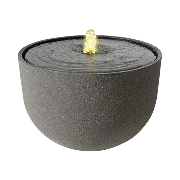 Decoris Tuinfontein | Decoris | Rond | Ø 33 x 22.5 cm (Led, Grijs) 896180 K170105821 - 1