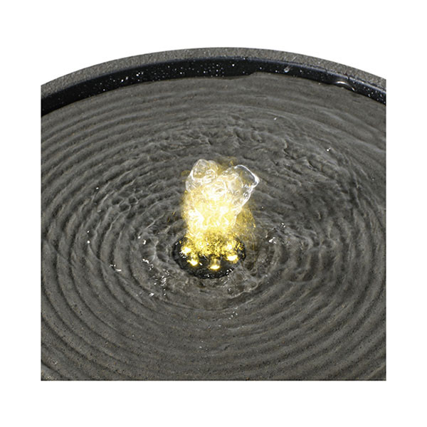 Decoris Tuinfontein | Decoris | Rond | Ø 33 x 22.5 cm (Led, Grijs) 896180 K170105821 - 2