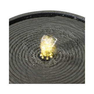 Decoris Tuinfontein | Decoris | Rond | Ø 33 x 22.5 cm (Led, Grijs) 896180 K170105821 - 2