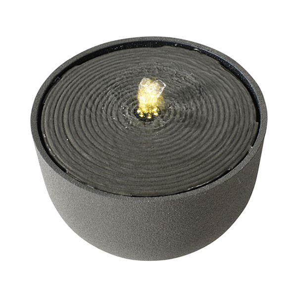 Decoris Tuinfontein | Decoris | Rond | Ø 33 x 22.5 cm (Led, Grijs) 896180 K170105821 - 4
