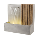 Decoris Tuinfontein | Decoris | Waterval | 24 x 53 x 51 cm (Led, Grijs) 893116 K170105819 - 1