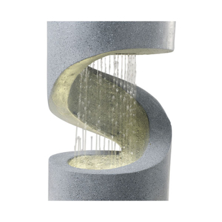 Decoris Tuinfontein | Decoris | Waterval | 29.3 x 29.3 x 62.5 cm (Led, Grijs) 896588 K170105822 - 2