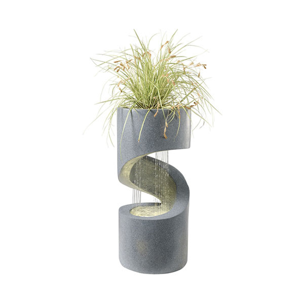 Decoris Tuinfontein | Decoris | Waterval | 29.3 x 29.3 x 62.5 cm (Led, Grijs) 896588 K170105822 - 3