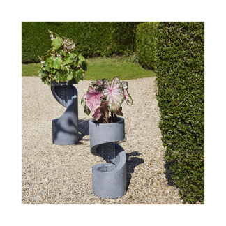 Decoris Tuinfontein | Decoris | Waterval | 29.3 x 29.3 x 62.5 cm (Led, Grijs) 896588 K170105822 - 4