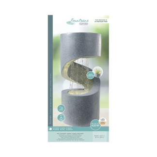 Decoris Tuinfontein | Decoris | Waterval | 29.3 x 29.3 x 62.5 cm (Led, Grijs) 896588 K170105822 - 5