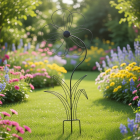 Decoris Tuinsteker bloem | Decoris | 140 cm (IJzer, Zwart) 860283 K170105742 - 2