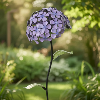 Decoris Tuinsteker hortensia | Decoris | 145 cm (IJzer, Paars) 873177 K170105745 - 2