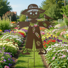 Decoris Tuinsteker vogelverschrikker | Decoris | 99.8 cm (Metaal, Bruin) 873187 K170105750 - 2