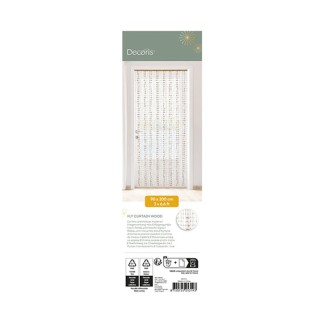 Decoris Vliegengordijn | Decoris | 90 x 200 cm (Bamboe roede, Kunststof, Kleurrijk) 891214 K170105732 - 2