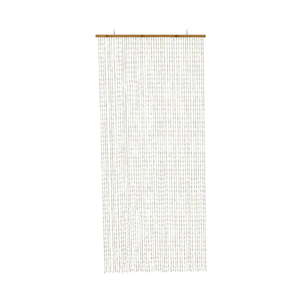 Decoris Vliegengordijn | Decoris | 90 x 200 cm (Bamboe roede, Kunststof, Wit) 891212 K170105731 - 1