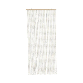 Decoris Vliegengordijn | Decoris | 90 x 200 cm (Bamboe roede, Kunststof, Wit) 891212 K170105731